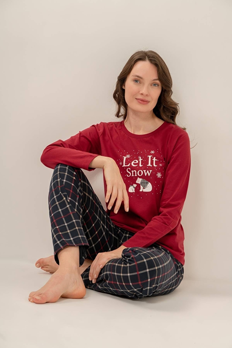 Arnetta Kadın Pijama Takımı AR3730-S.BRD