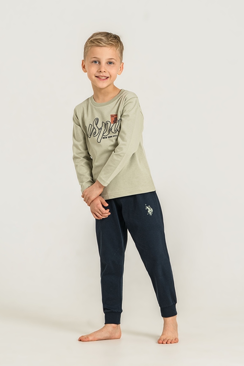 U.S. Polo Assn. Kids Erkek Çocuk Pijama Takımı US2635-G.YSL