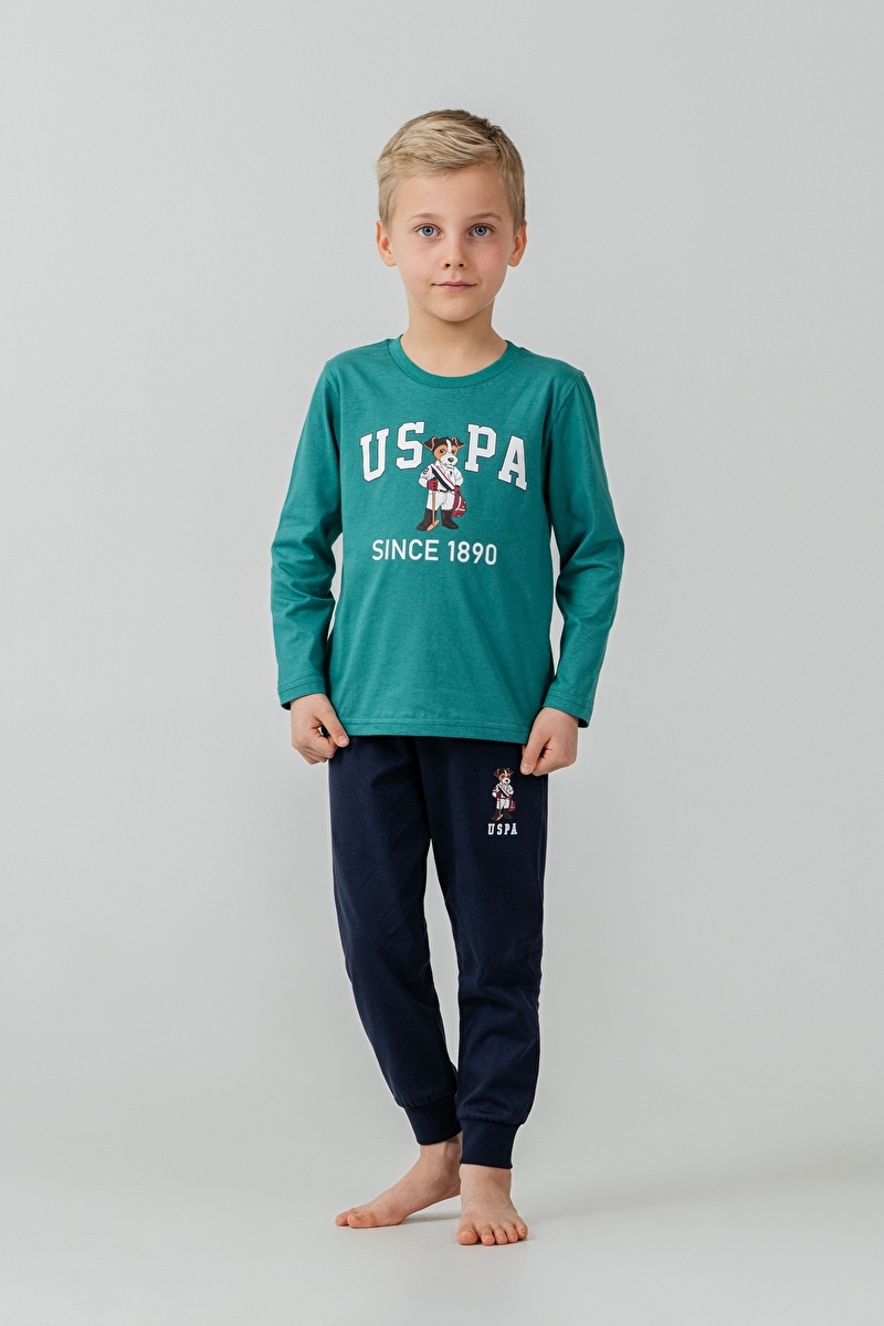 U.S. Polo Assn. Kids Erkek Çocuk Pijama Takımı US2639-G.YSL