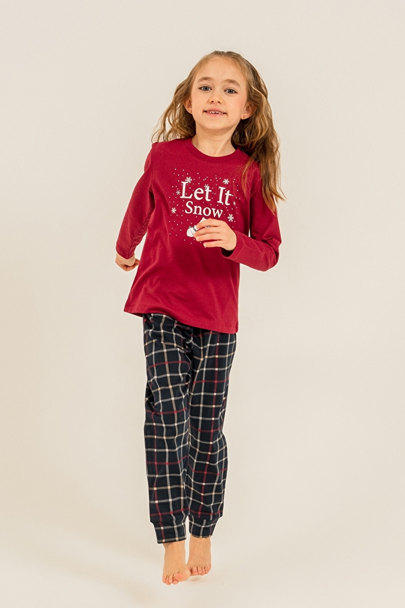 Arnetta Kız Çocuk Pijama Takımı AR3730-G.BRD