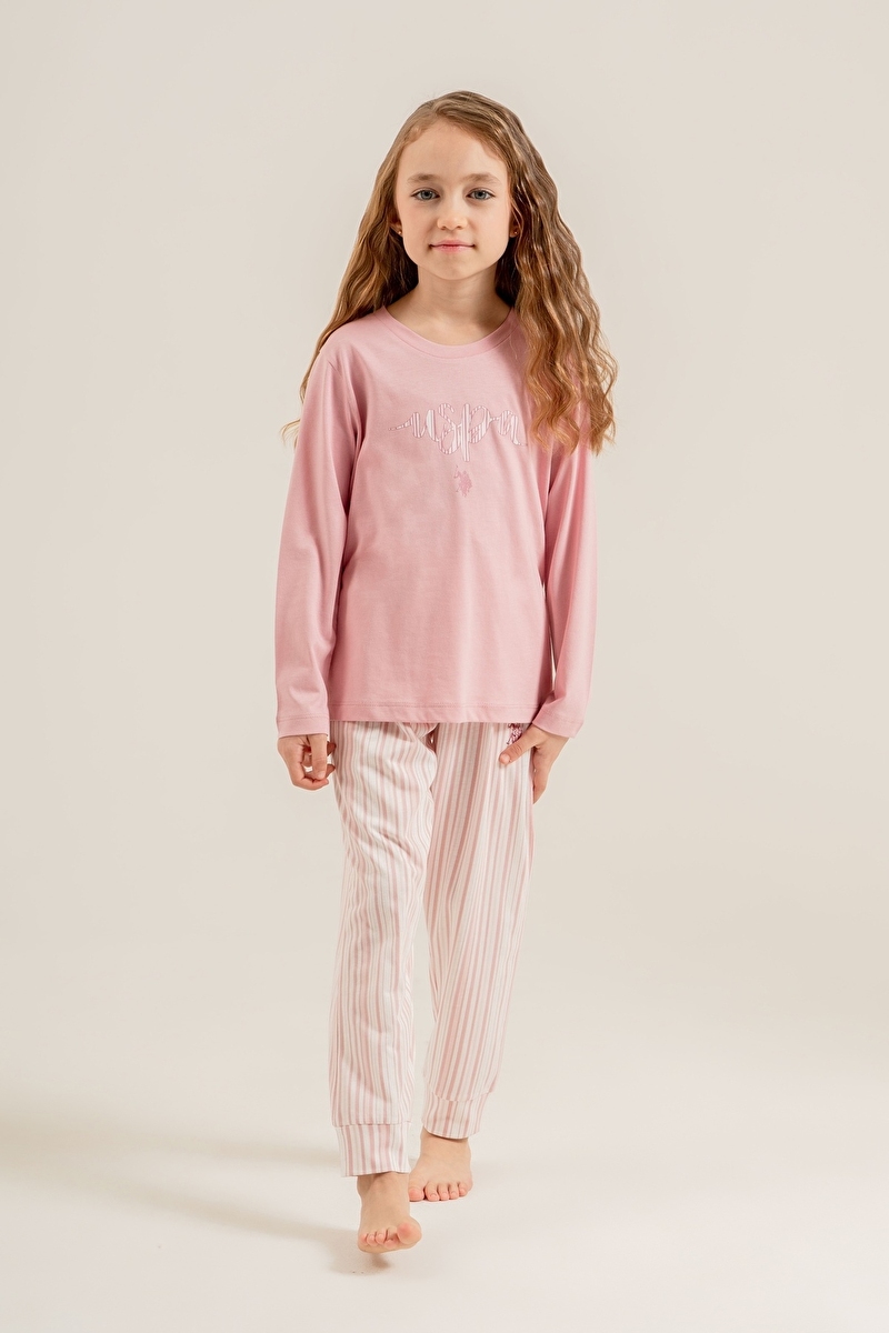 U.S. Polo Assn. Kids Kız Çocuk Pijama Takımı US2727-4.G.KRS