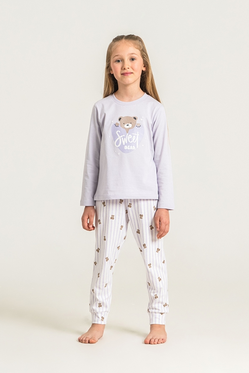 Roly Poly Kız Çocuk Pijama Takımı RP3911-3.LLA