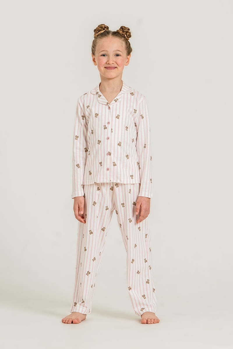 Roly Poly Kız Çocuk Pijama Takımı RP3913-3.PMB
