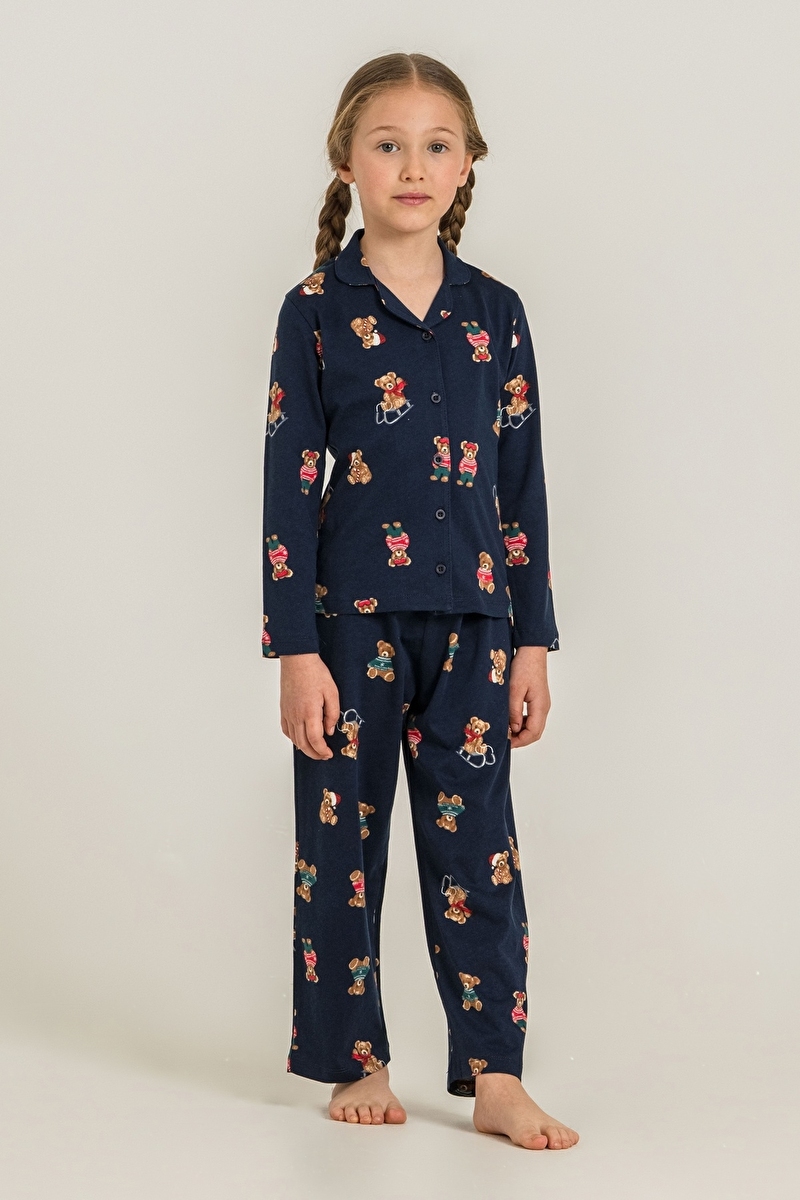 Roly Poly Kız Çocuk Pijama Takımı RP3919-G.LAC