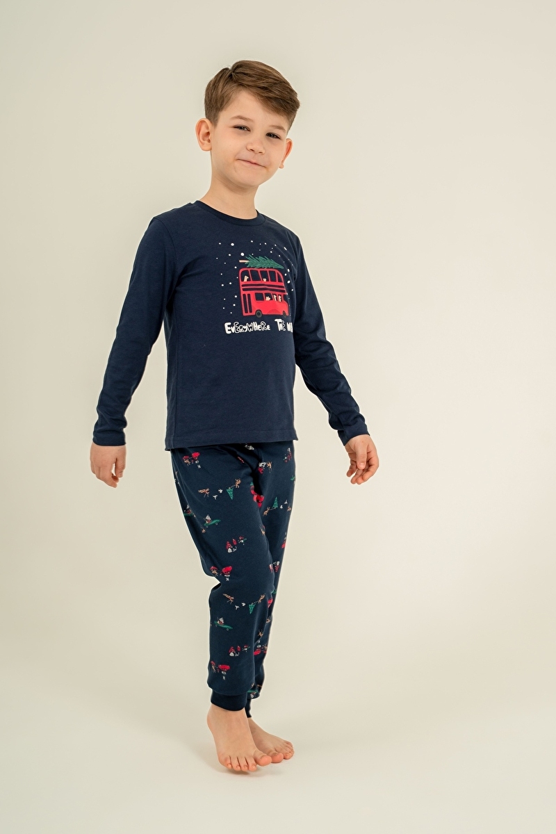 Roly Poly Erkek Çocuk Pijama Takımı RP3939-3.LAC