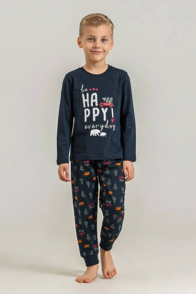 Roly Poly Erkek Çocuk Pijama Takımı RP3933-G.LAC