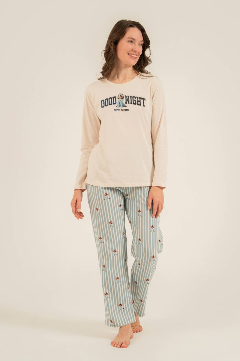 Arnetta Kadın Pijama Takımı AR3734-S.KRM