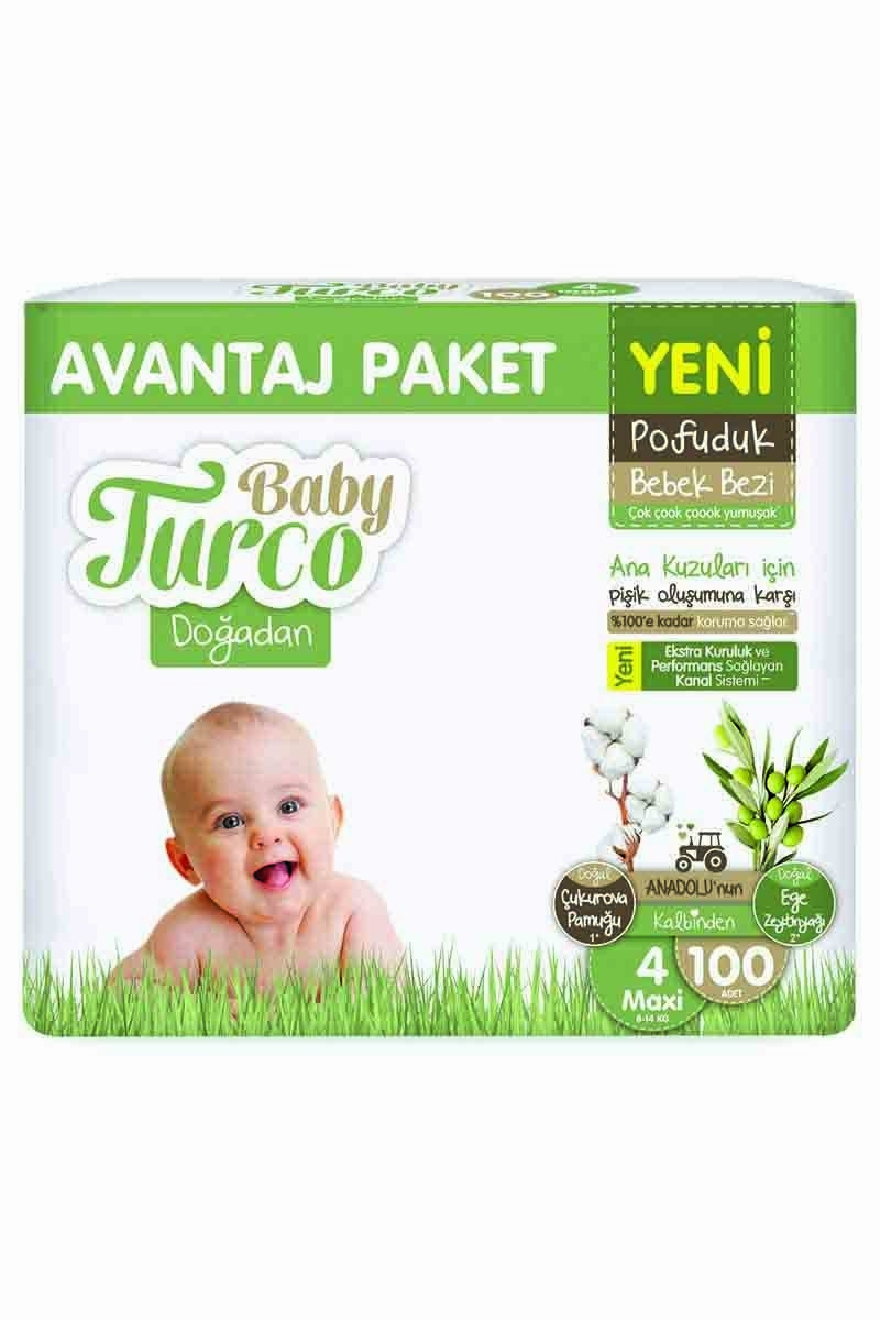 Baby Turco Doğadan Avantaj Maxi (4) 100'lü