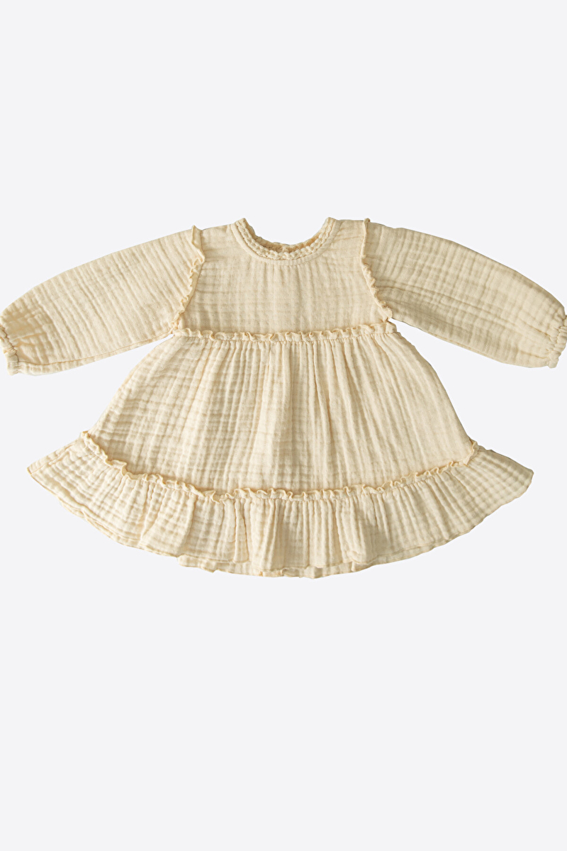 Kitikate Bebek Organik Muslin Elbise S33478
