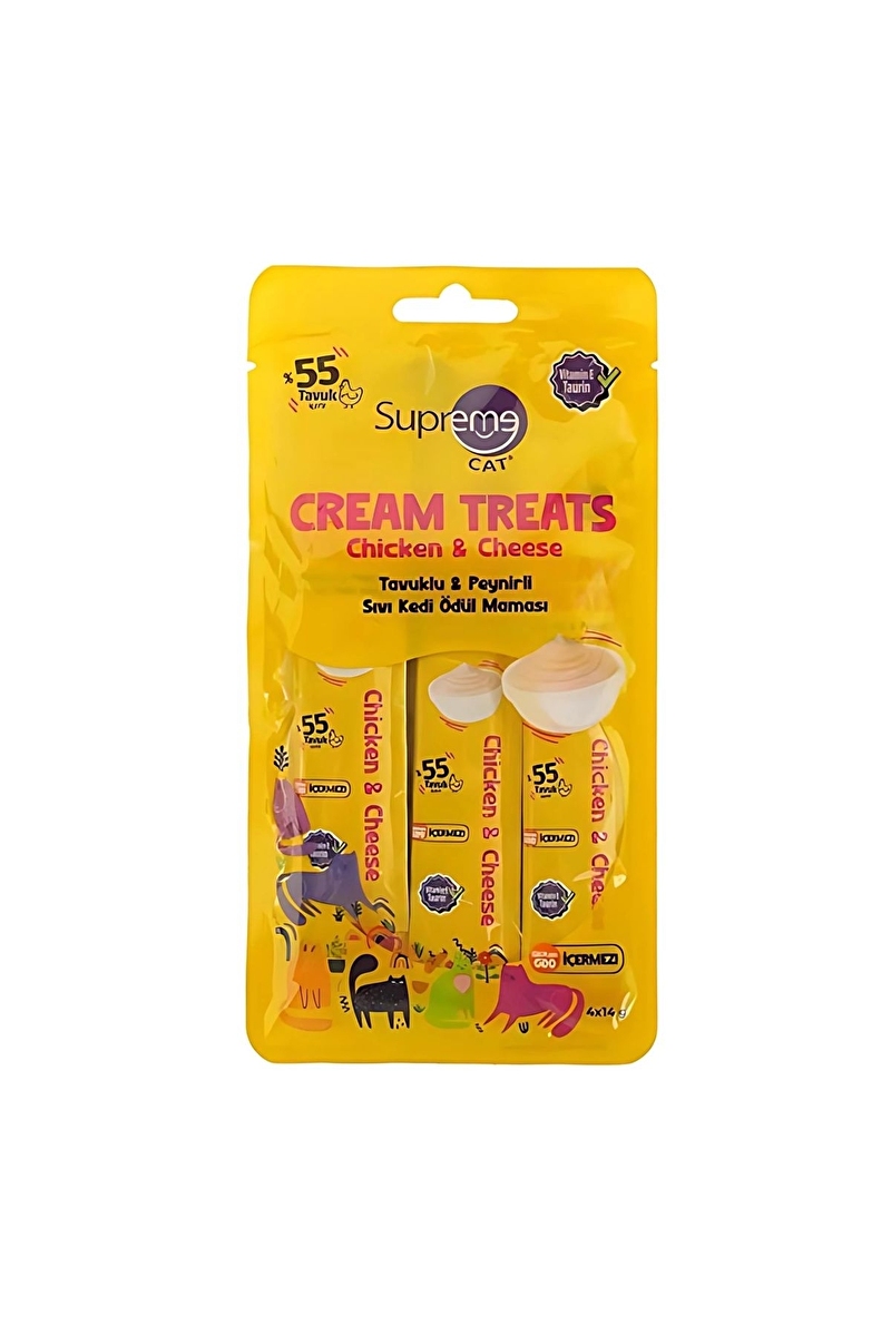 SPRME TAVUKLU & PEYNİRLİ KREM KEDİ ÖDÜLÜ