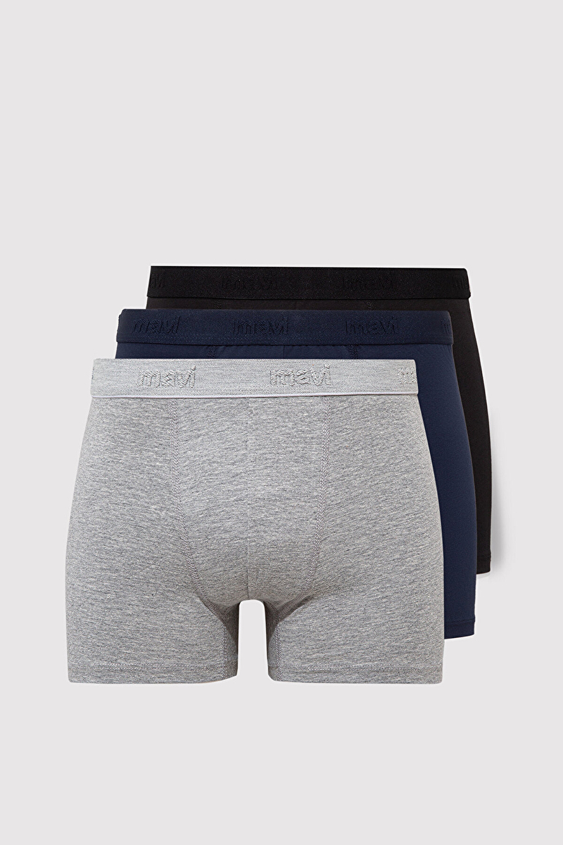 Mavi Erkek 3'lü Boxer M0911411-900.SYH