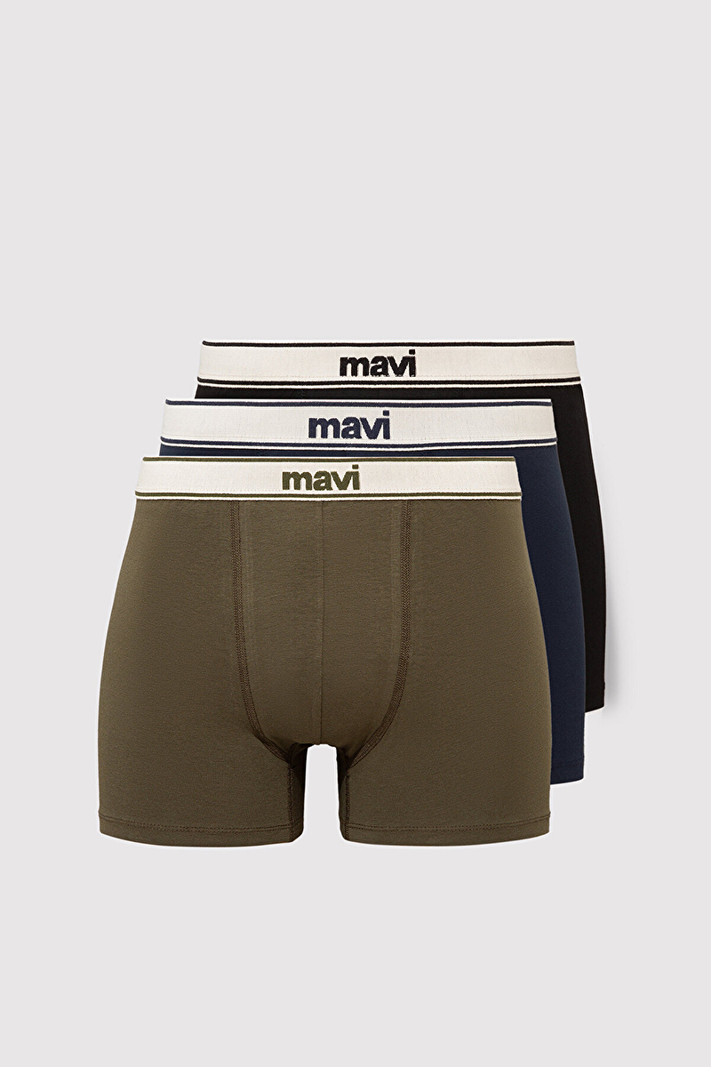 Mavi Erkek 3'lü Boxer M0911416-33648.LAC