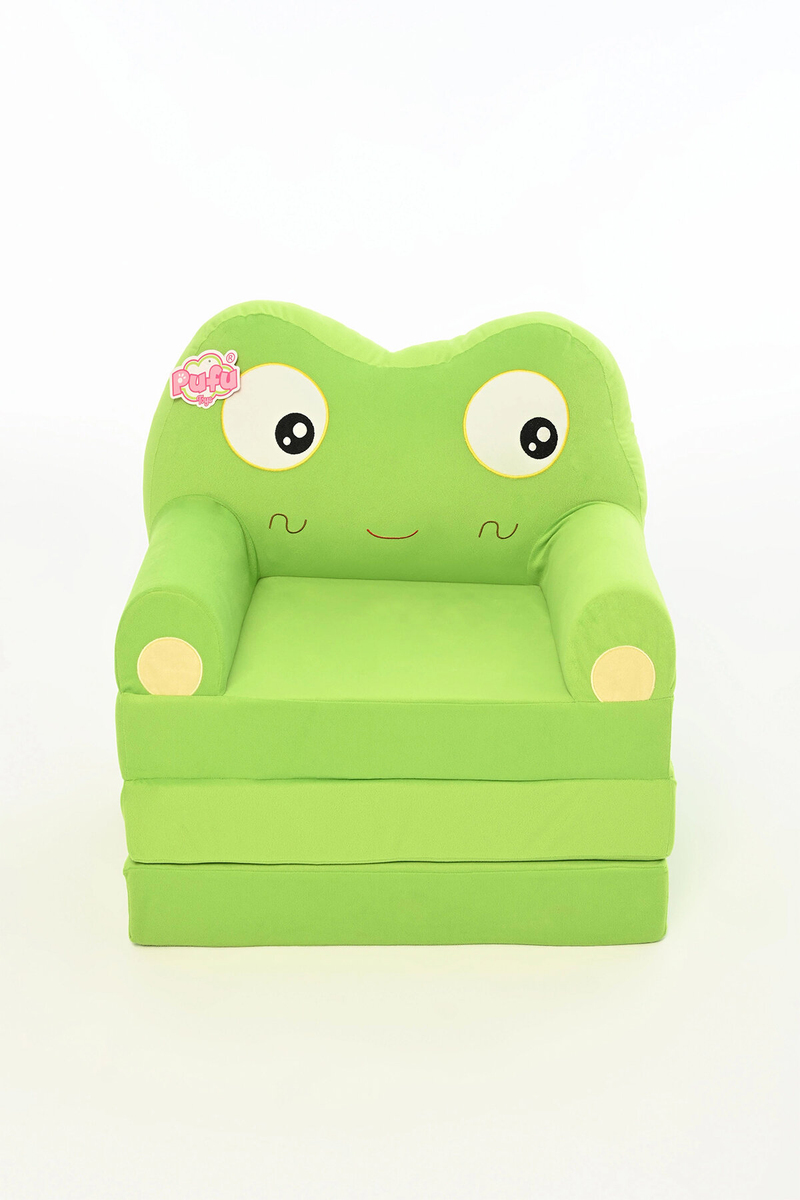 Pufu Toys Yeşil Kurbağa Peluş Koltuk 120 cm