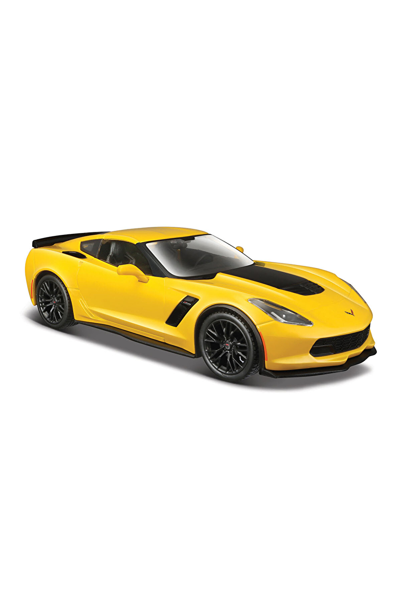 Maisto 1/24 2015 Model Corvette Z06 Model Araba Sarı