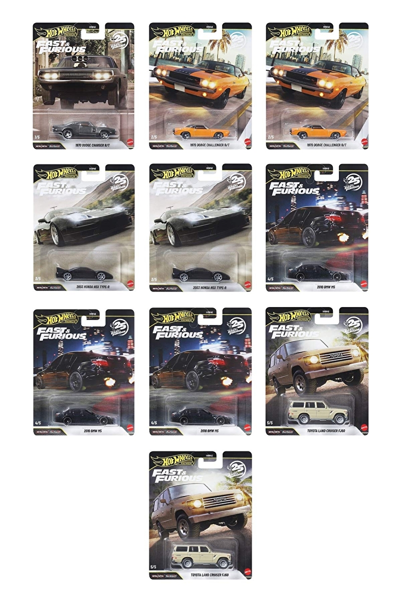 Hot Wheels Premium Fast&Furious HNW46-979Q 10'lu Set