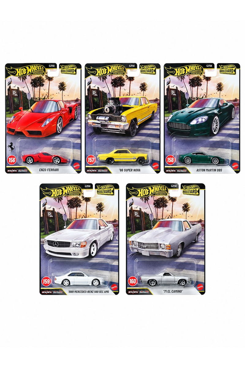 Hot Wheels Premium Boulevard GJT68-978J 5'li Set