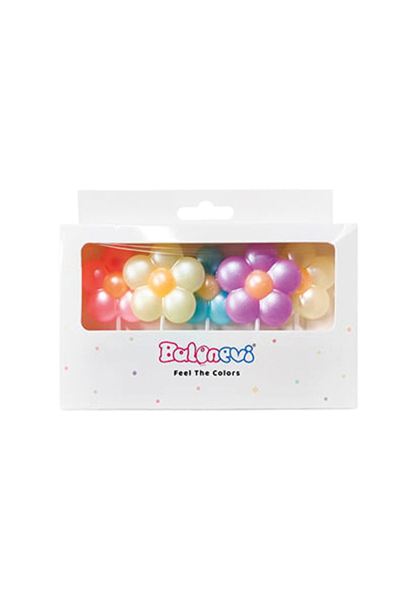 Balonevi Papatya Şekilli Makaron Mum 5'li