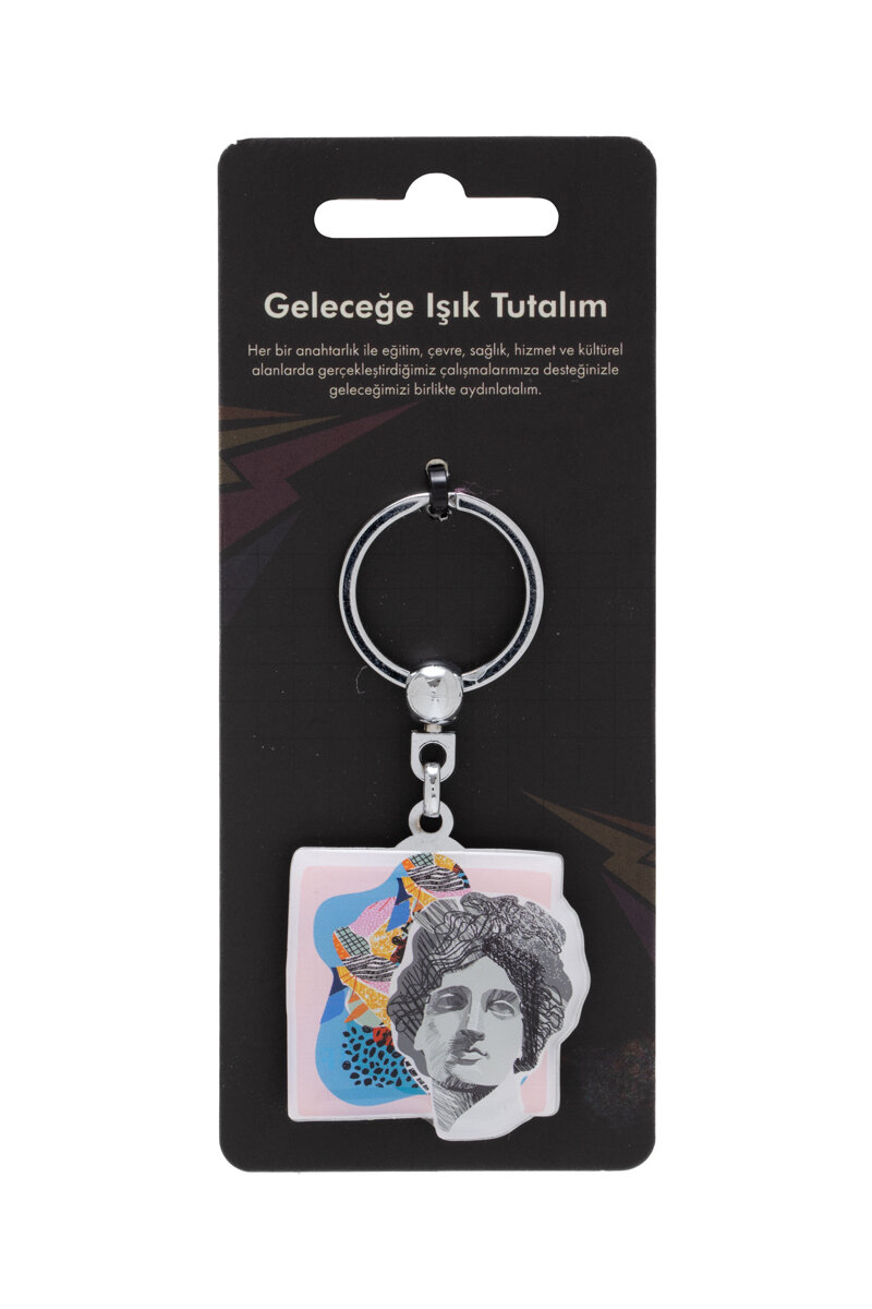Anahtarlık Damla Modern Sanat Antik Yüz