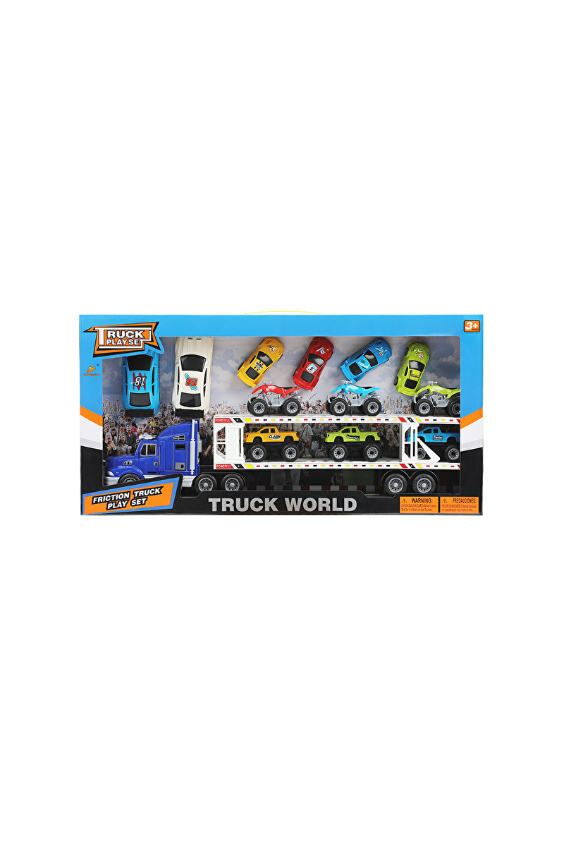 Yuga Toys Taşıyıcı Tır 12 Parça Plastik Araçlı