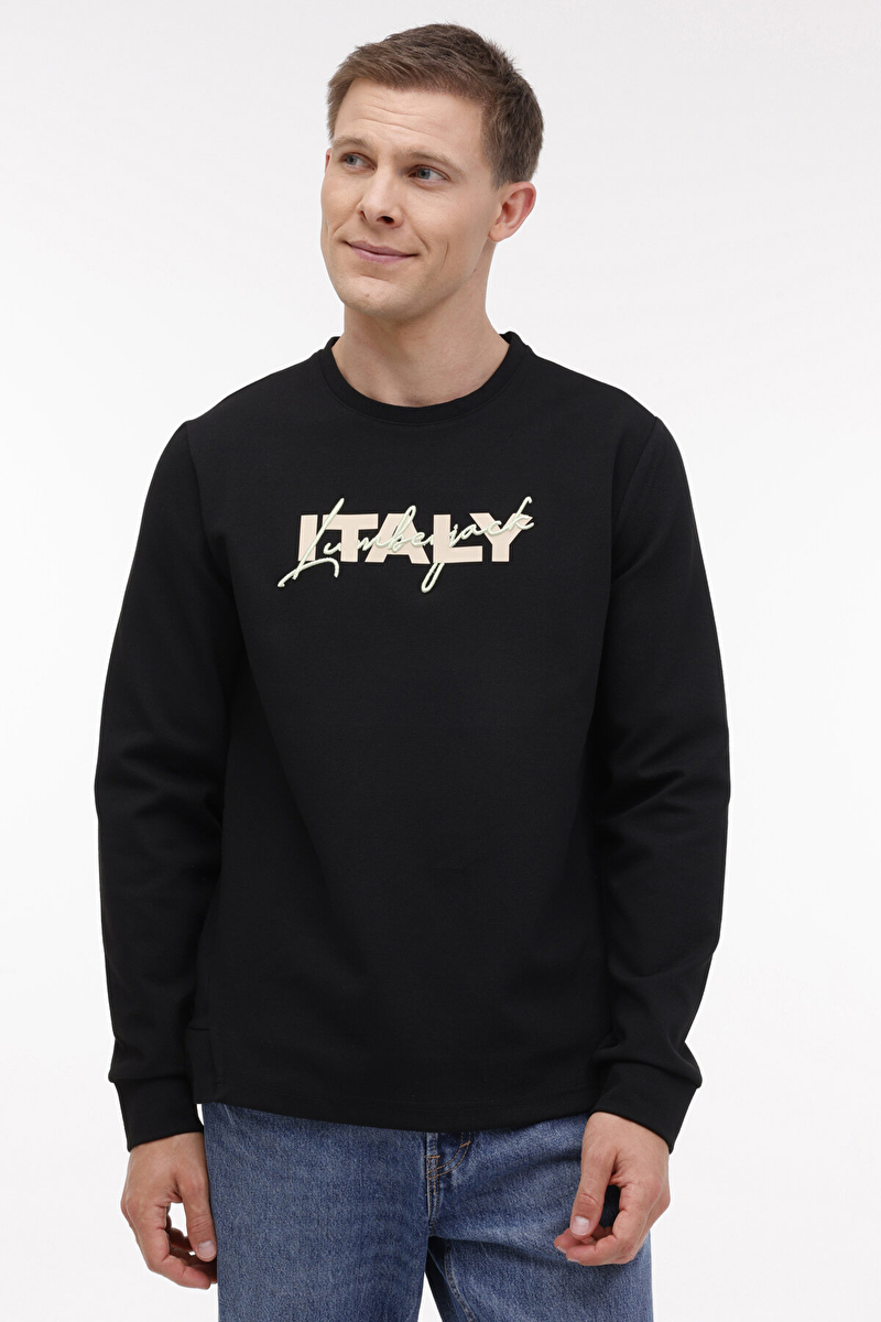 Lumberjack Erkek Sweatshirt ZUHN 16ITL521 SIYAH
