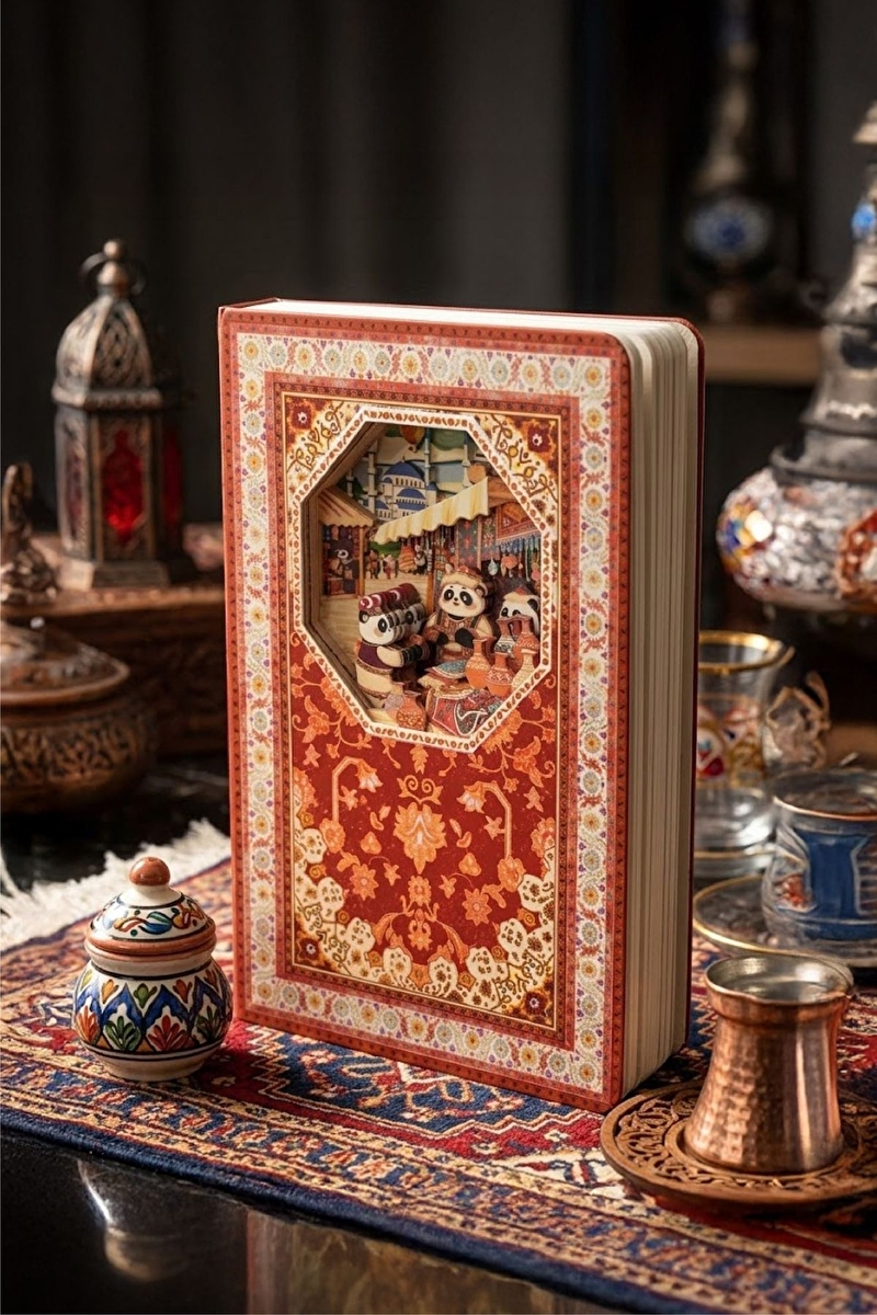 Vagonlife 3D Etnik Desen Temalı Defter