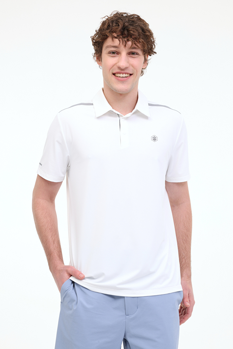 Lumberjack Erkek Polo Yaka Tişört CRIS 12ELG7003 BEYAZ
