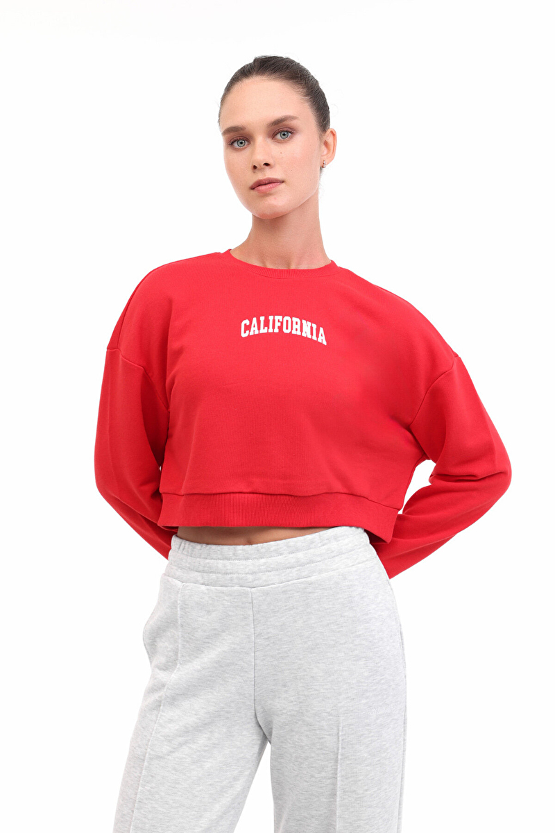 Lumberjack Kadın Sweatshirt 16KUTAN BTS799 KRMZ