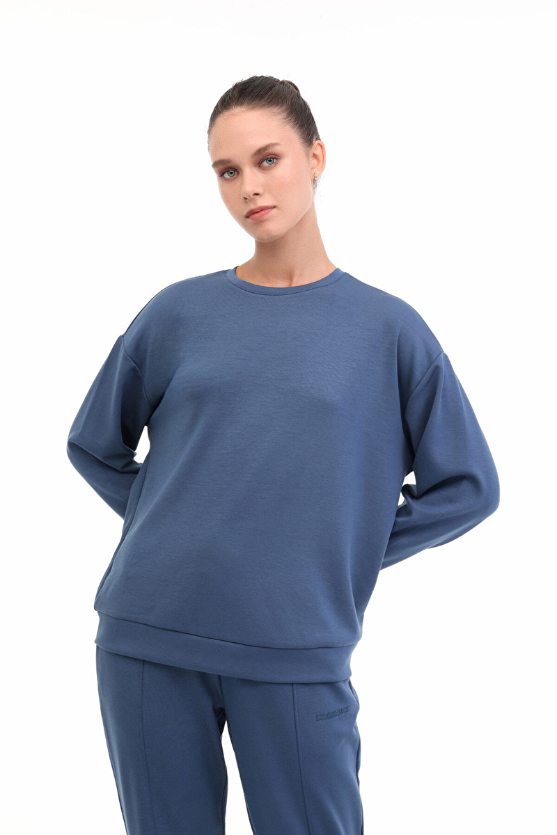 Lumberjack Kadın Sweatshirt 16ALICE-C CK97 INDIGO