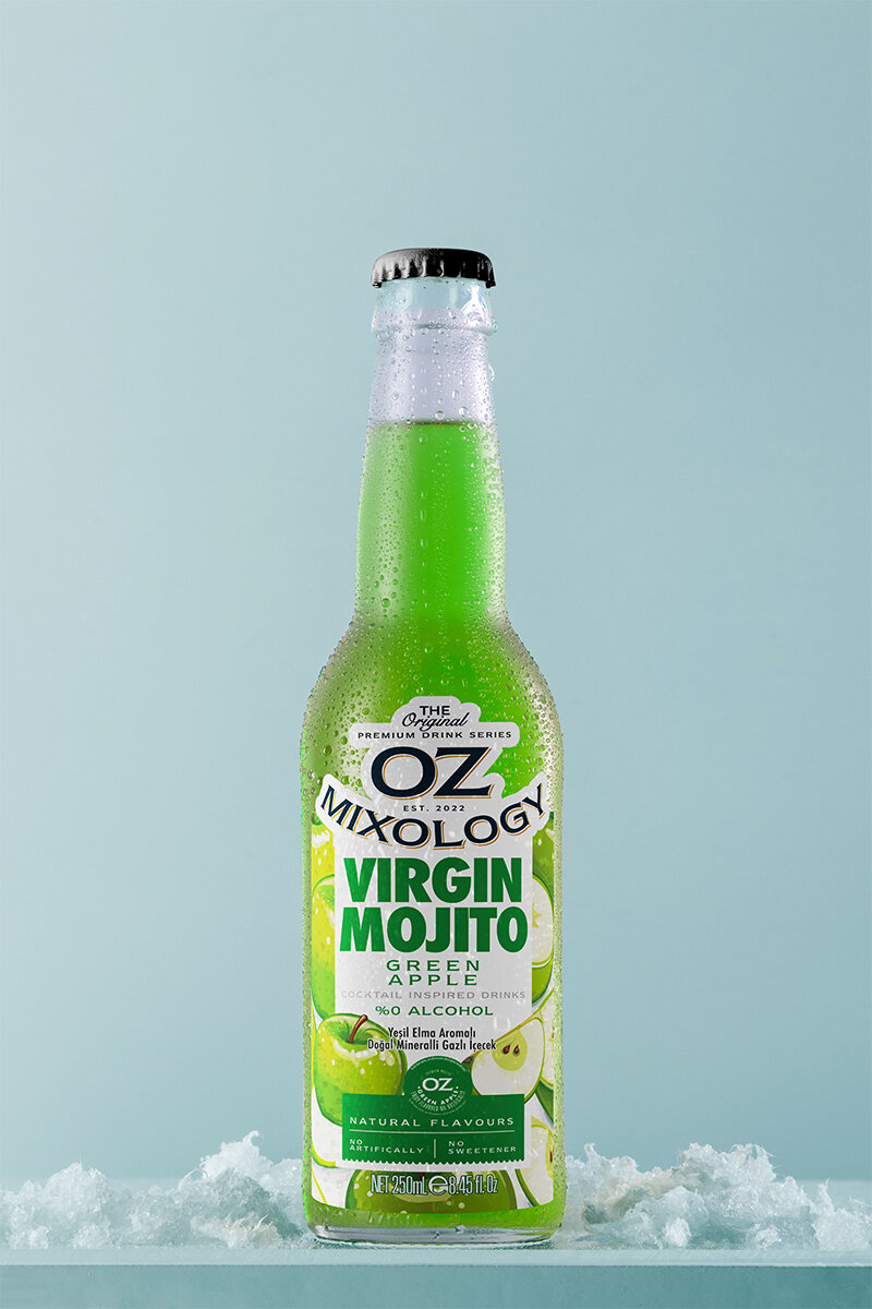 Oz Mixology Virgin Mojito Yeşil Elma 250ml Cam