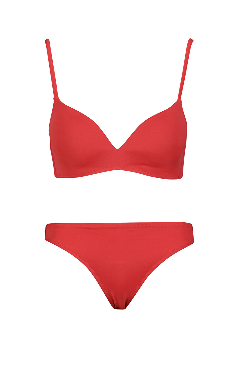Eros Kadın Kaplı Bikini Takımı 4337BK.KRMZ