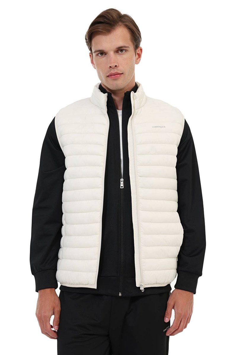 Lumberjack Erkek Yelek 4STAR VEST EKRU