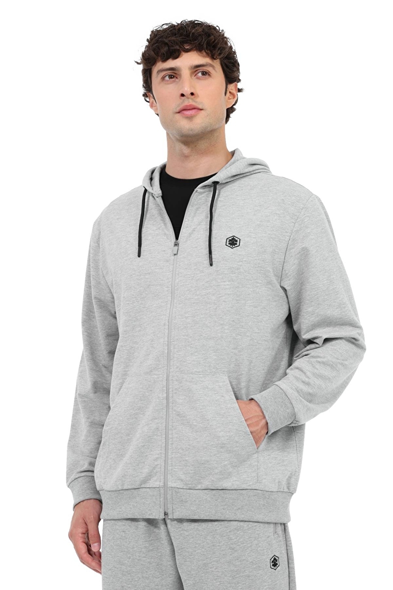 Lumberjack Erkek Sweatshirt BASIC SN72 GRI MEL