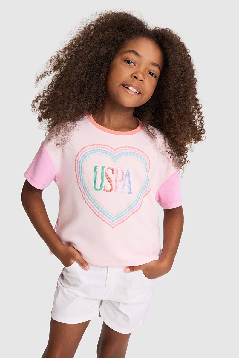 U.S Polo Assn. Kız Çocuk Tişört PU-9425VR078