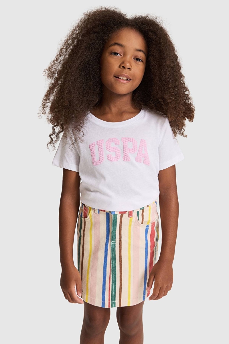 U.S Polo Assn. Kız Çocuk Tişört PU-8651VR013
