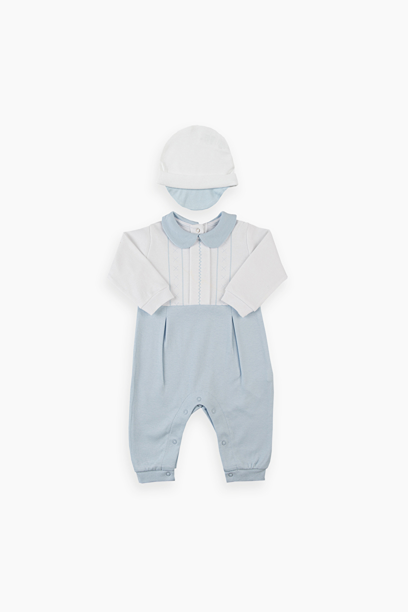 Kitikate Organik Baby Classic Şapkalı Tulum S60908
