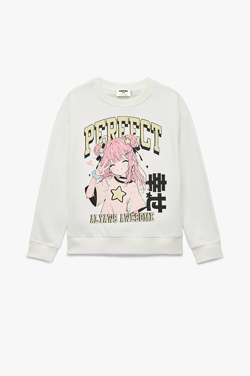 Koton Kız Çocuk Sweat 7WKG10053AK