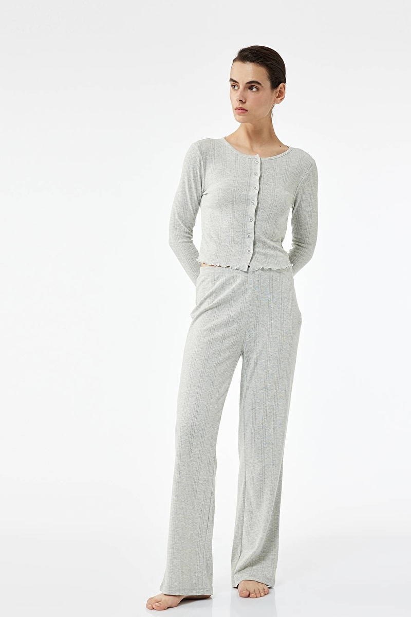 Koton Kadın Pijama Üstü 7WLK40060MK.G.MLNJ