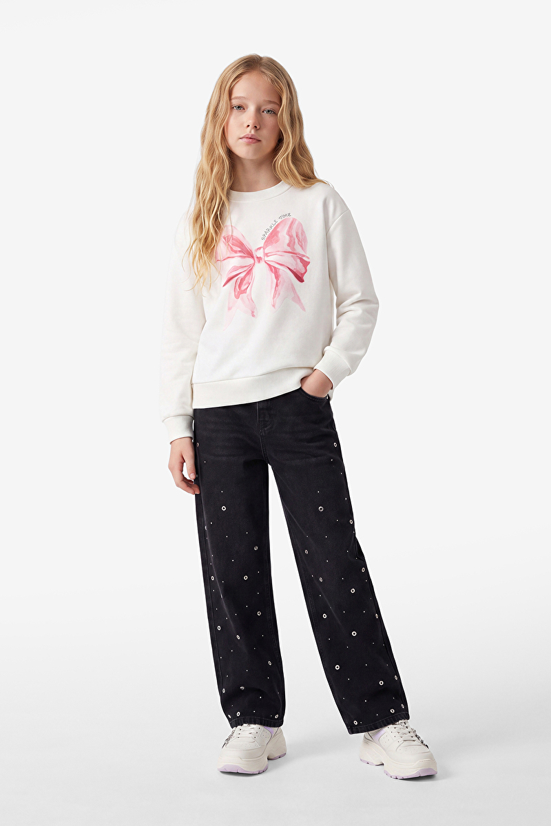 Koton Kız Çocuk Sweat 7WKG10017AK