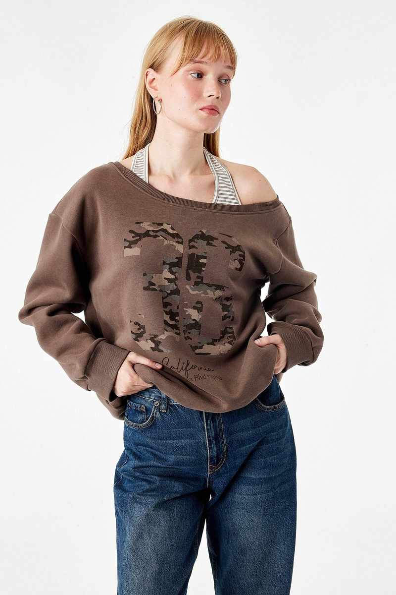 Koton Kadın Sweatshirt 7WAL10255IK