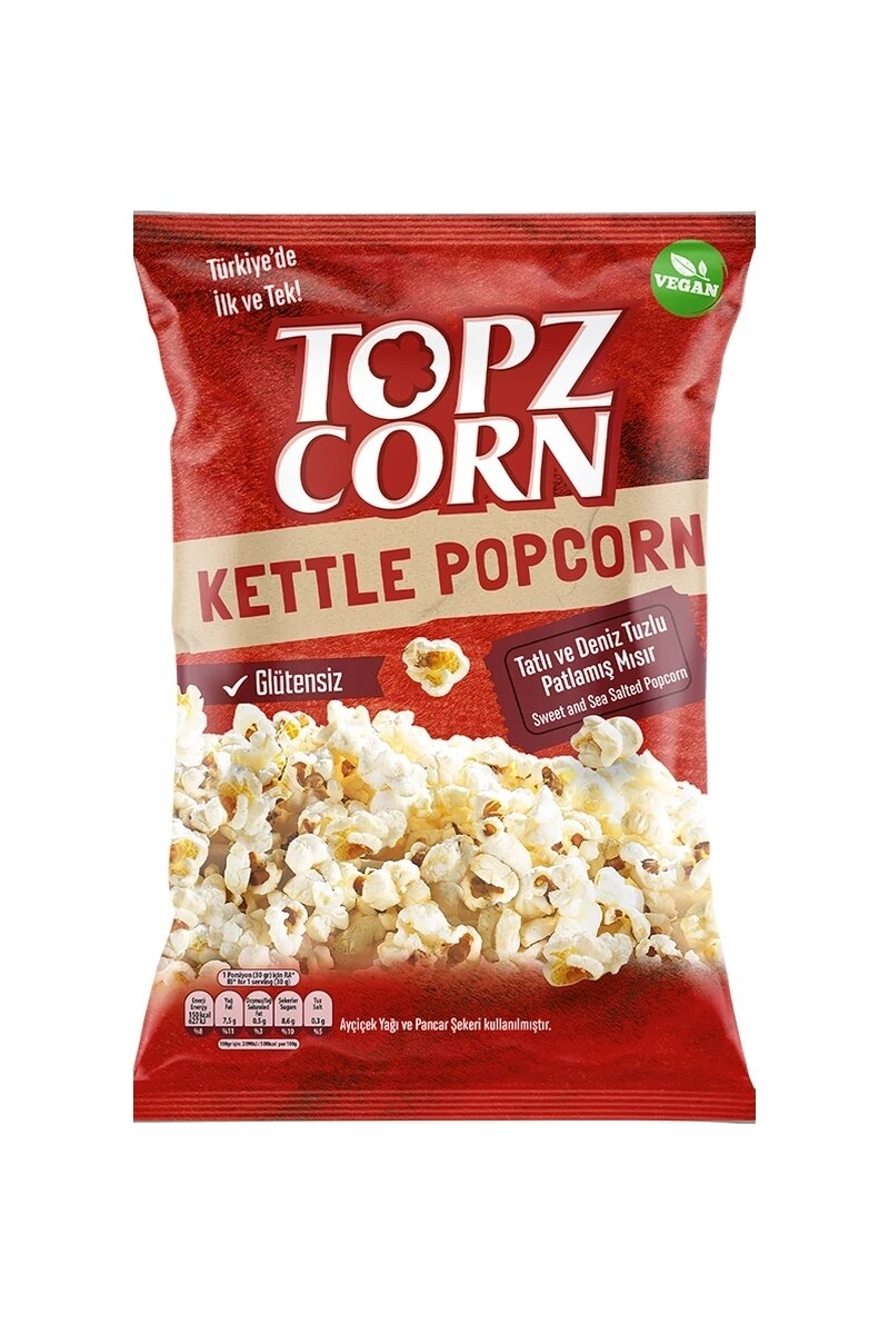 Topzcorn Tatlı Deniz Tuzlu 160 g