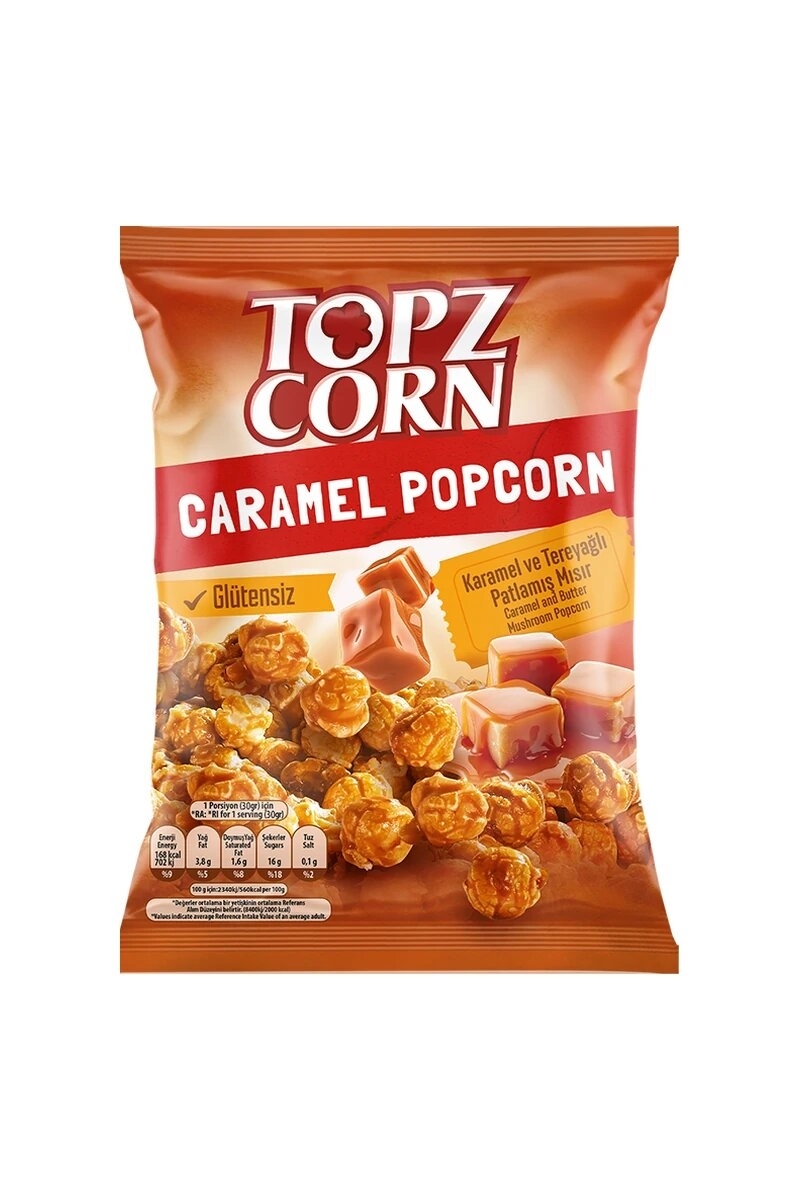 Topzcorn Karamel Patlamış Mısır 100 g
