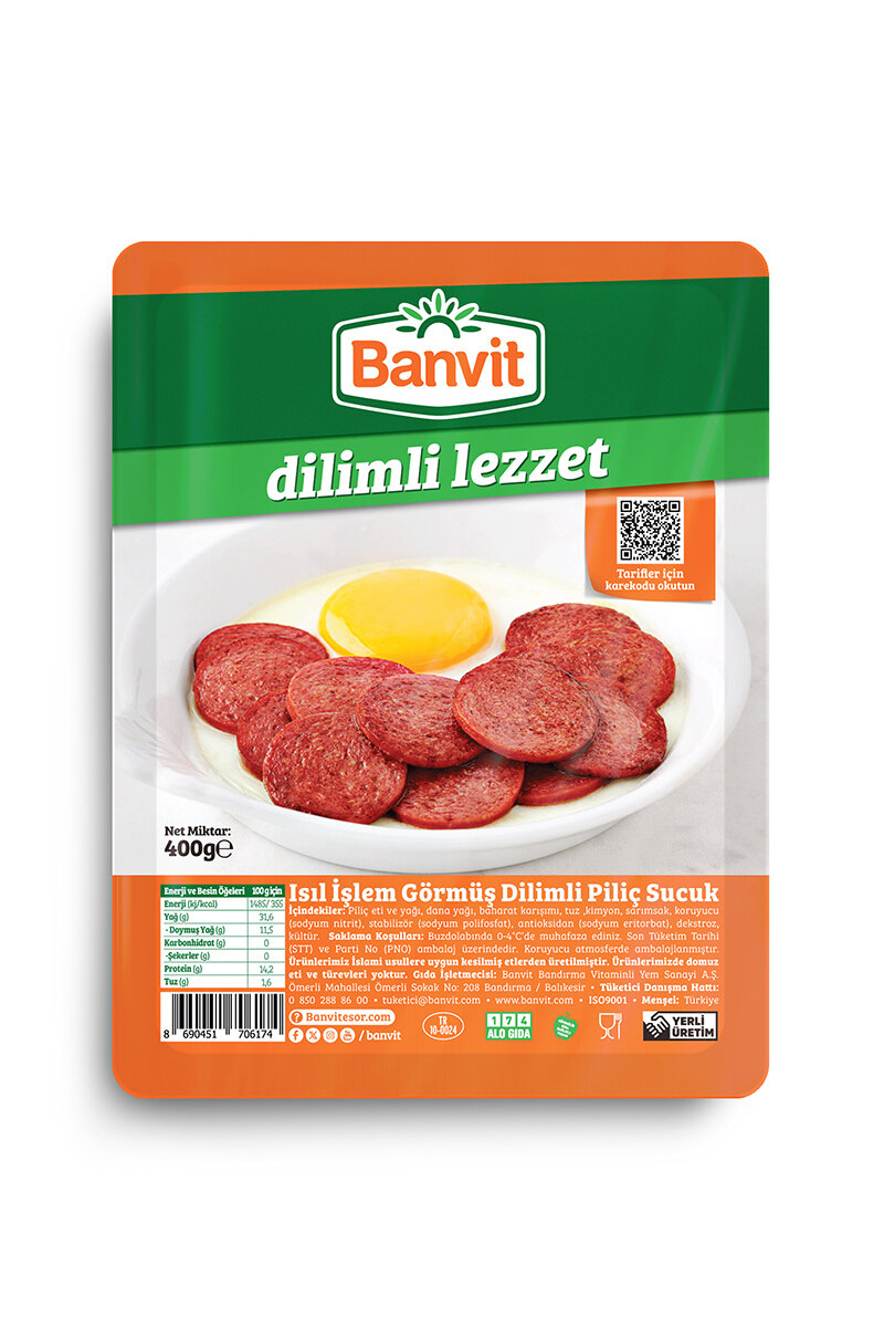 Banvit Piliç Dilimli Sucuk 400 G