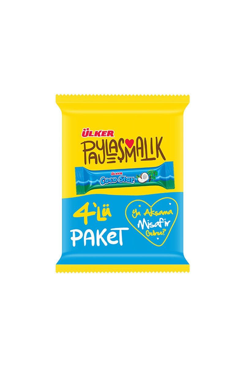 Ülker Cocostar Hindistan Cevizli 4'lü 100 G