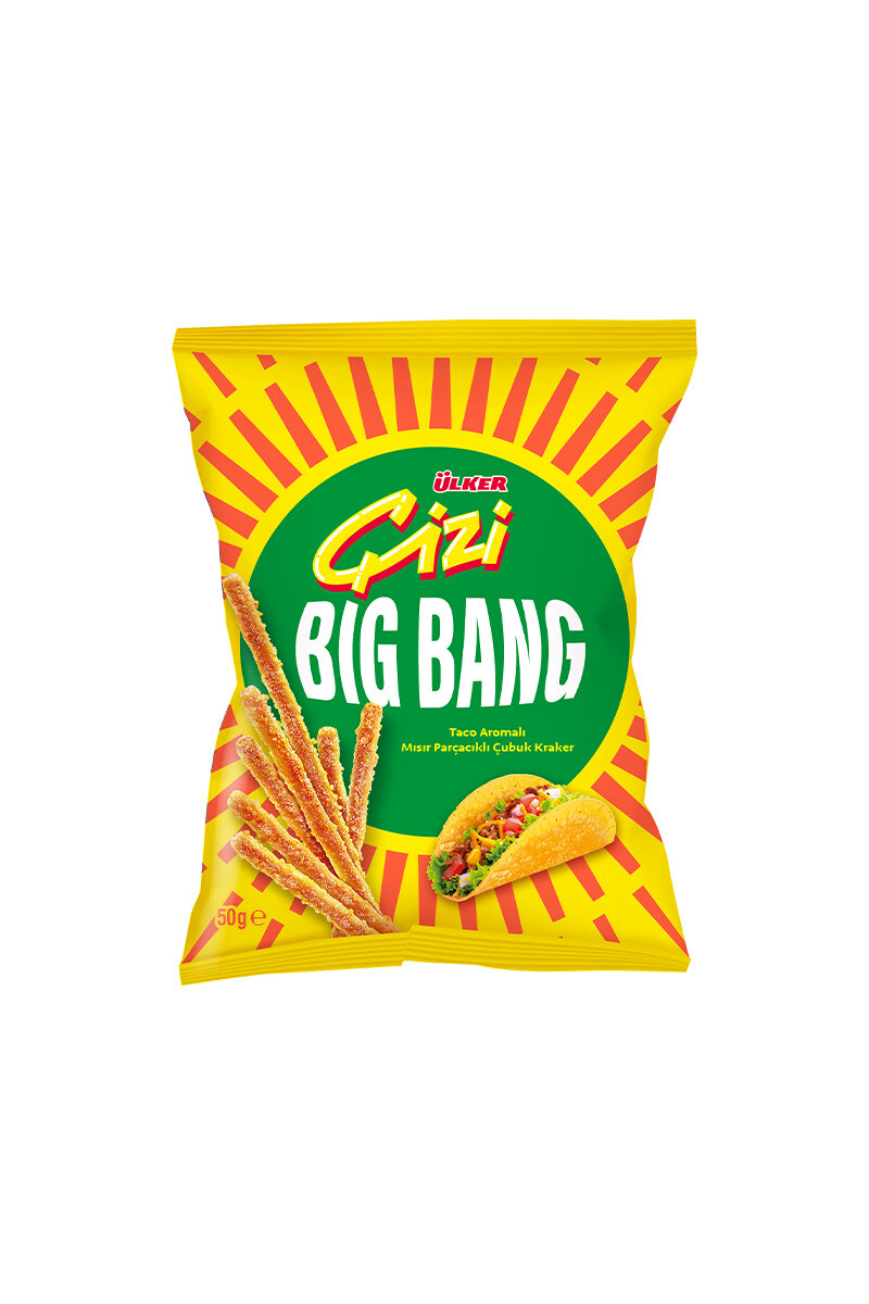 Ülker Çizi Big Bang Taco Aromalı Mısır Kraker 50 g