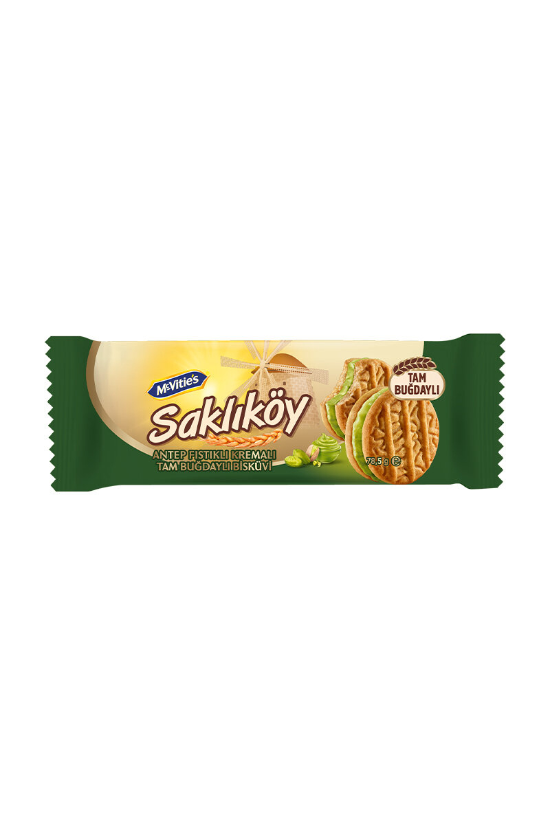 Ülker Saklıköy Antep Fıstıklı Kremalı Bisküvi 78,5g
