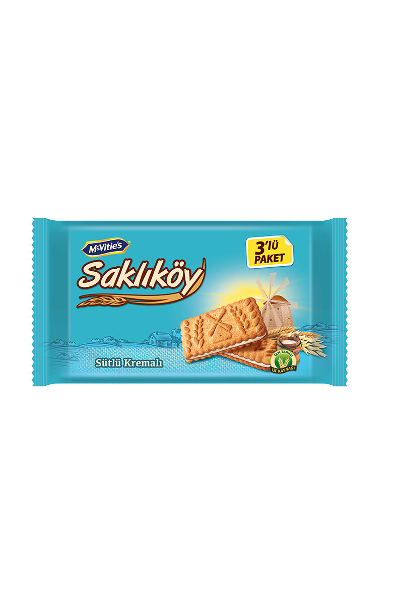 Ülker Saklıköy Sütlü Kremalı Yulaflı Bisküvi 264 G