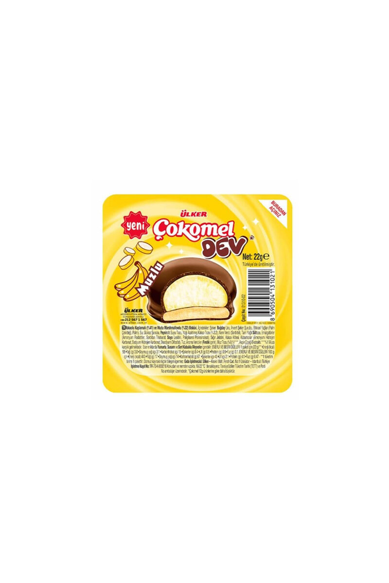 Ülker Çokomel Dev Muzlu 22 g