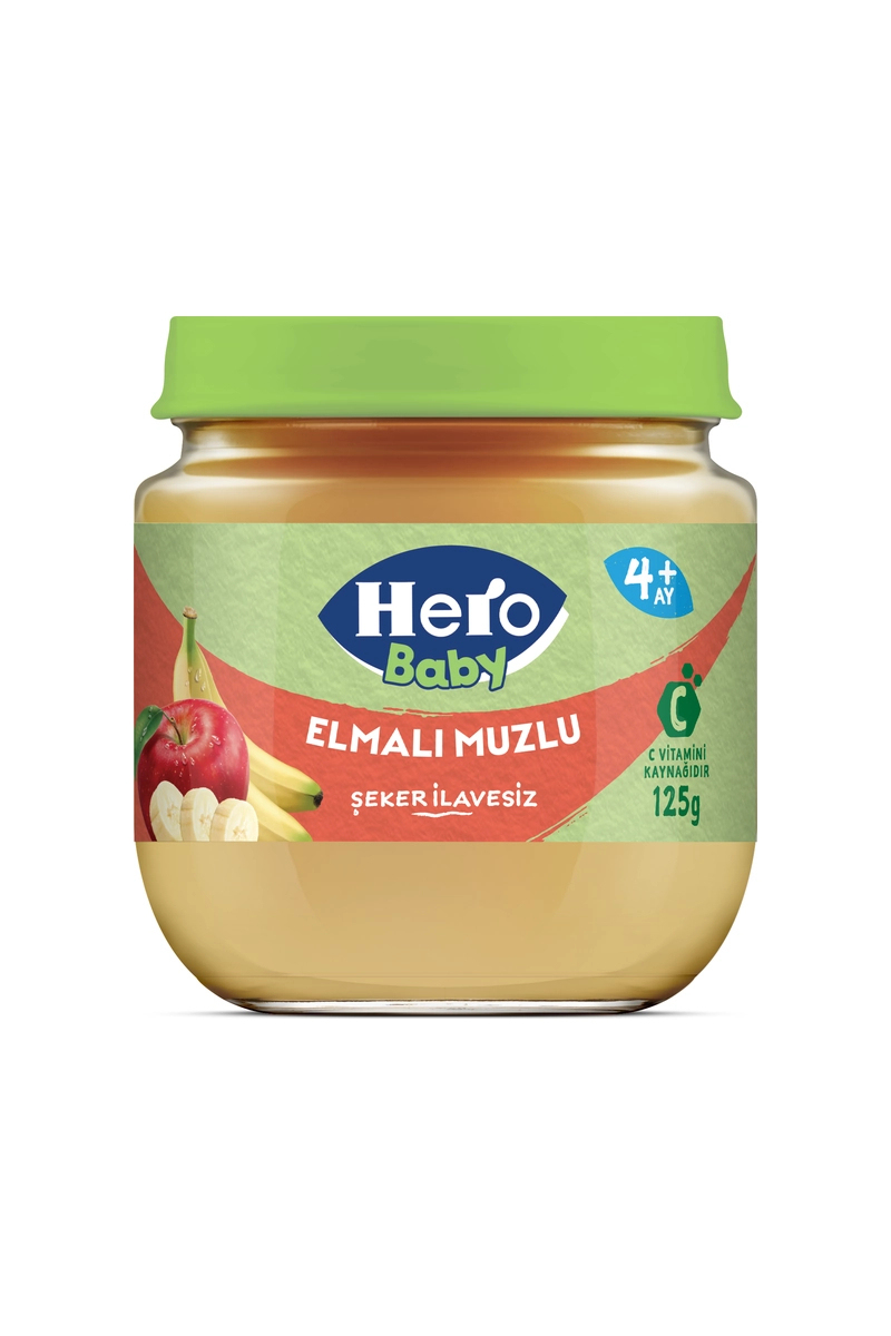 Hero Baby Elmalı Muzlu Kavanoz Maması 125 g