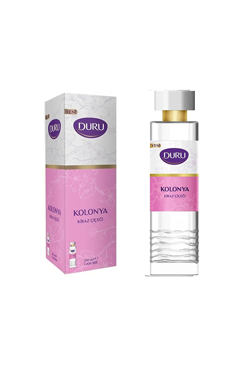 Duru Cam Şişe Kiraz Çiçeği Kolontası 200 ml