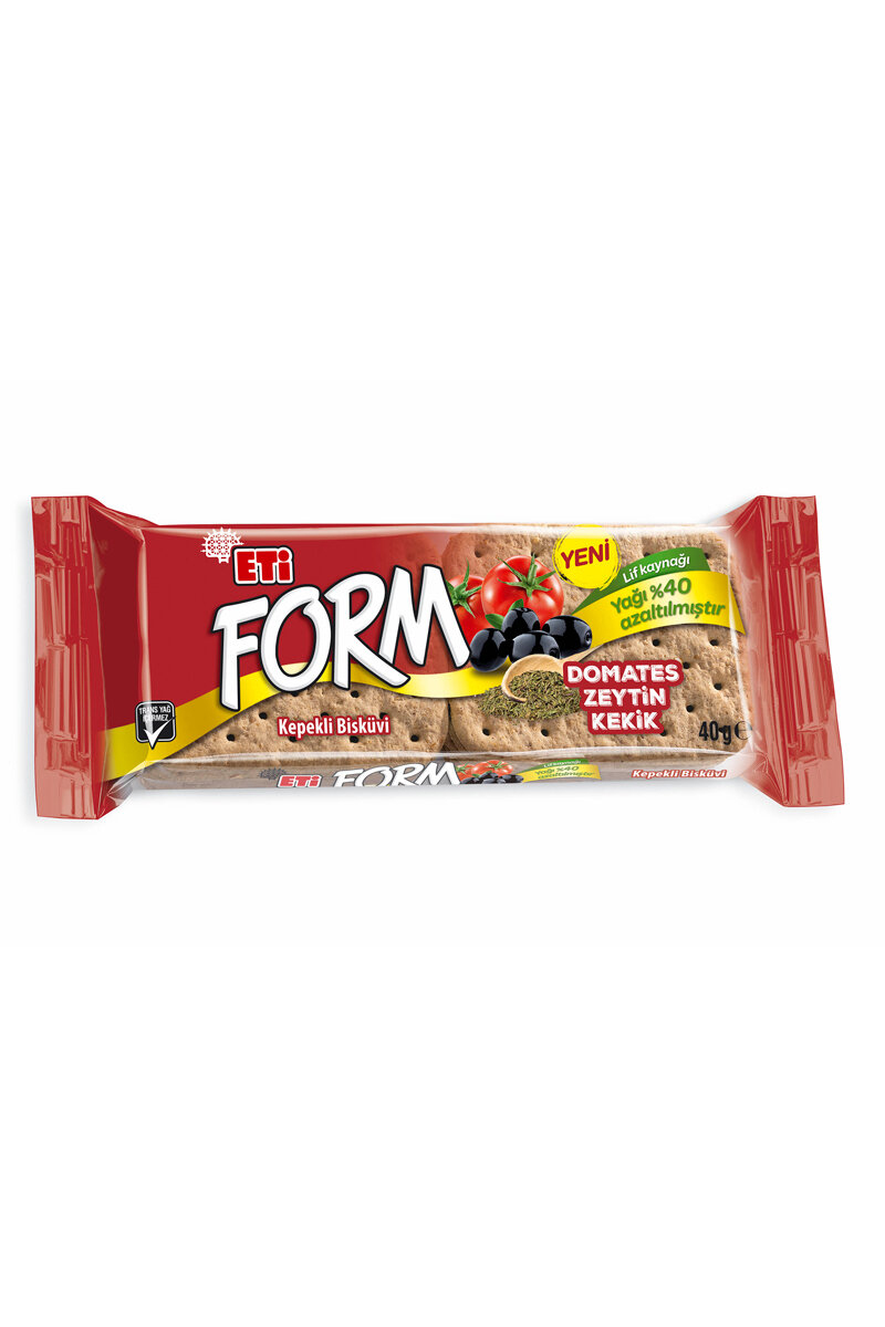 Eti form Domates Zeytin Kekik Kepekli Bisküvi 40 G